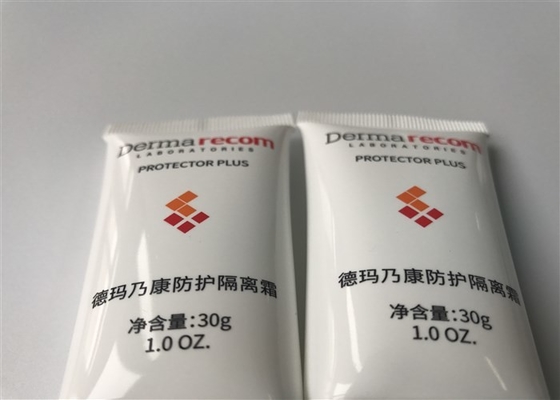 Derma Recom Plastic Cosmetic Tubes 3c Silk Screen Printing With Duck Muzzle Cap