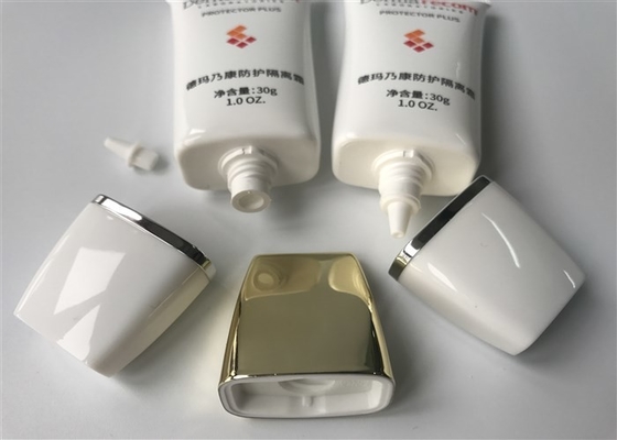 Derma Recom Plastic Cosmetic Tubes 3c Silk Screen Printing With Duck Muzzle Cap