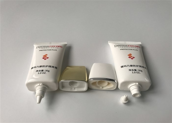 Derma Recom Plastic Cosmetic Tubes 3c Silk Screen Printing With Duck Muzzle Cap