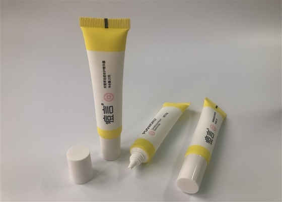15g white essence cream tube plastic cosmetic tube 1c offset and 2c silk printing matt tube high cap and tips
