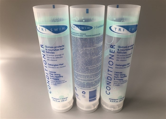 Dim 50mm Clear Plastic Tube Packaging 3c Offset 1c Silk Screen Printing  251ml