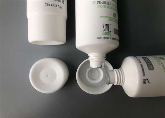 White Matt Tube Plastic Cosmetic Packing 4c Offset Print ISO 9001 Certification