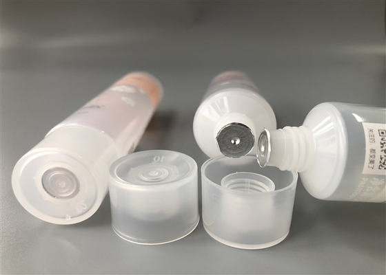 Natural Color Plastic Cosmetic Tubes Silk Screen Printing Diameter 30mm With Natural Cap