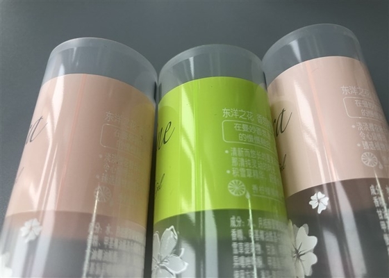 Natural Color Plastic Cosmetic Tubes Silk Screen Printing Diameter 30mm With Natural Cap