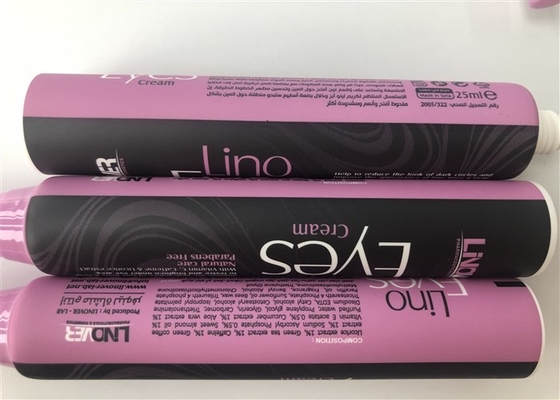 30ml Eye Plastic Cream Tubes Purple Offset Pritning On White Diameter 22mm