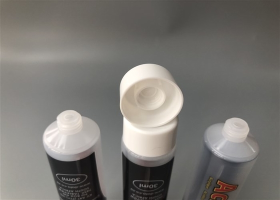 Natural Color MDPE Tube Packaging Diameter 25mm With White Smooth Screw On Cap