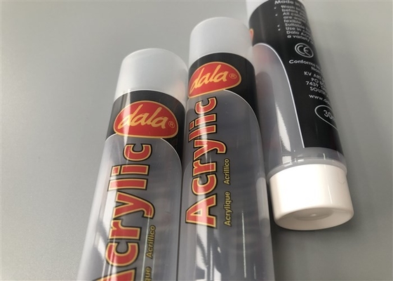 Natural Color MDPE Tube Packaging Diameter 25mm With White Smooth Screw On Cap