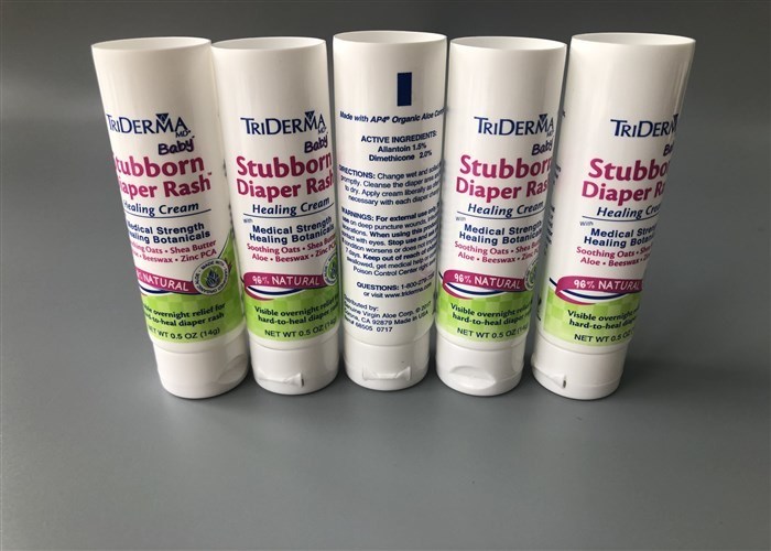 White Flip Top Cap Dia 25 Plastic Tube Packing 5 Layer 14g Dipar Rash 4c Offset Printing